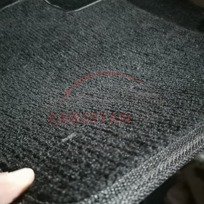Premium Carpet Floor Mats Black Grey 6