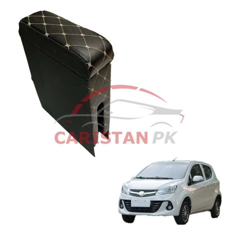Prince Pearl Custom Fit Armrest Black With Beige Stitch Prince Pearl Custom Fit Armrest Black With Beige Stitch