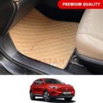 MG ZS EV Flat Style 7D Floor Mats Beige Stitch