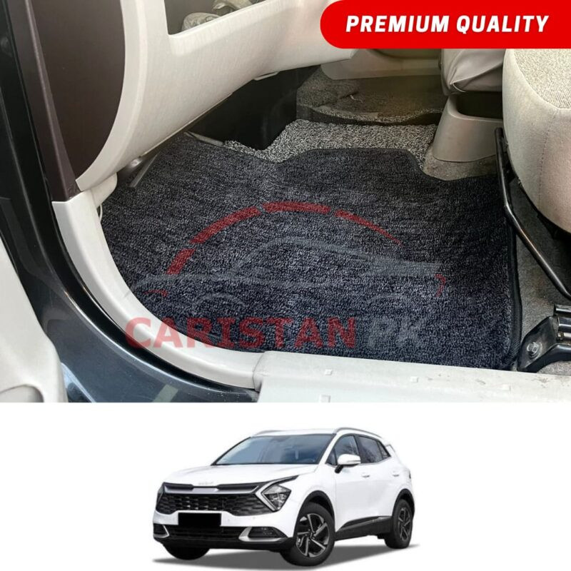 KIA Sportage L Premium Carpet Floor Mats Black Grey KIA Sportage L Premium Carpet Floor Mats Black Grey