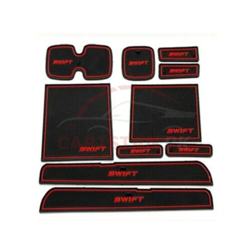 Suzuki Swift PVC Non-Slip Interior Protection Mats Red 2007-21