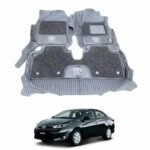 Toyota Yaris Premium 9D Floor Mats Black With Black Grass