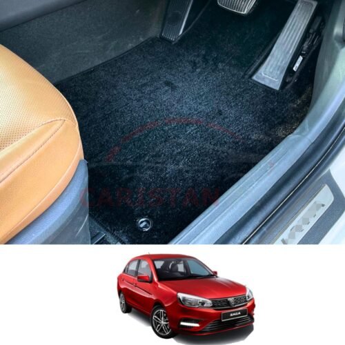 Proton Saga Premium Carpet Floor Mats Jet Black