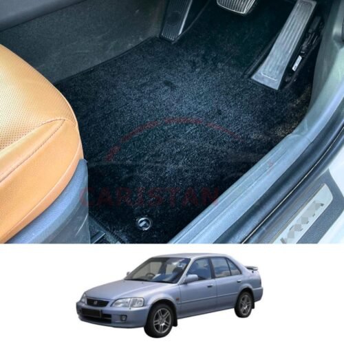 Honda City Premium Carpet Floor Mats Jet Black 2000-03