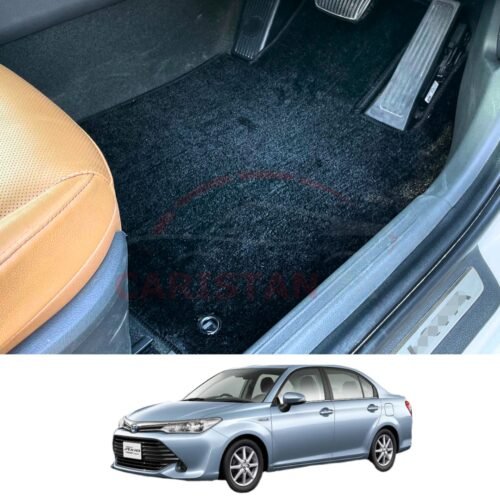Toyota Corolla Axio Premium Carpet Floor Mats Jet Black 2014-25