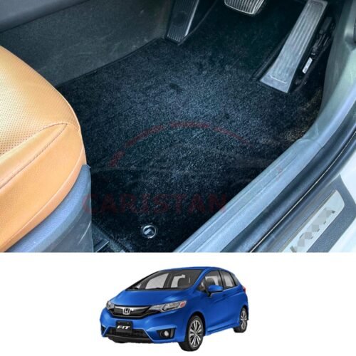 Honda Fit Premium Carpet Floor Mats Jet Black 2014-19