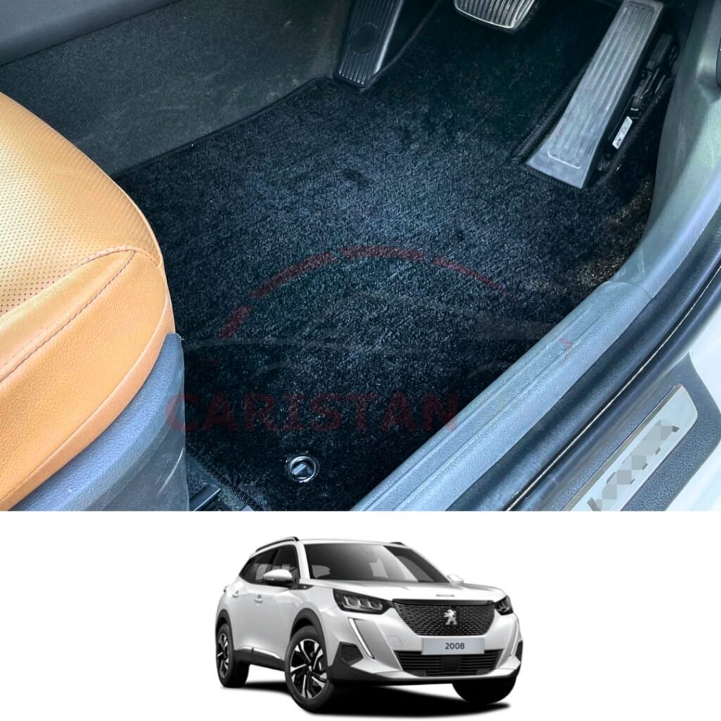 Peugeot 2008 Allure Premium Carpet Floor Mats Jet Black