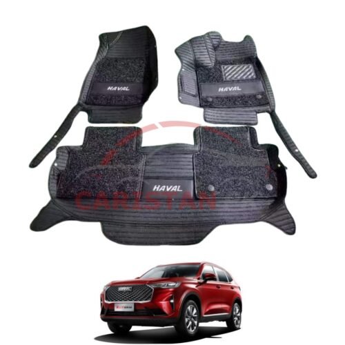GWM Haval H6 Premium 9D Floor Mats Black With Black Grass