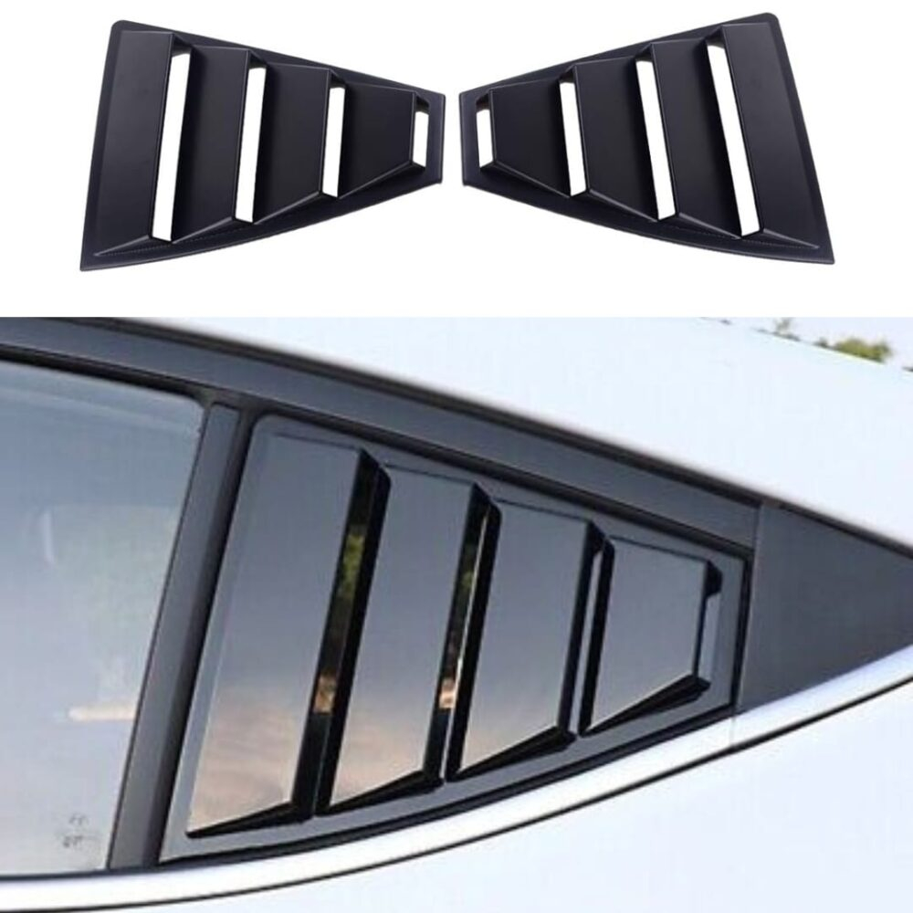 Hyundai Elantra Quarter Glass Evo Rack Louver Cover Vent Set