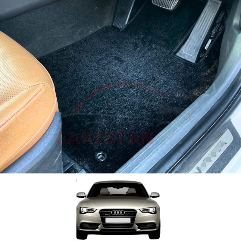 Audi A5 Premium Carpet Floor Mats Jet Black 2014-19 Audi A5 Premium Carpet Floor Mats Jet Black 2014-19
