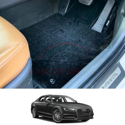 Audi A6 Premium Carpet Floor Mats Jet Black 2014-19