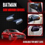 Batman Style Carbon Fiber Side Mirror Covers Available For Most Cars