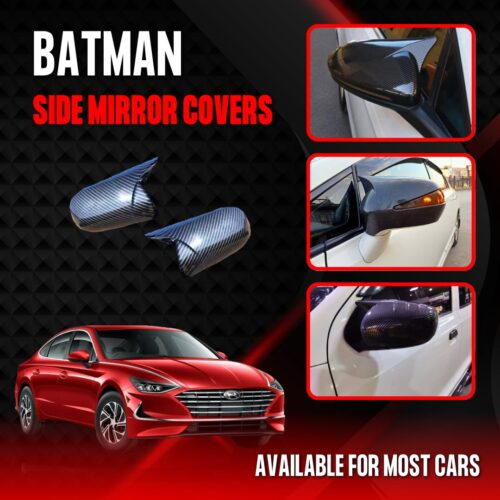 Batman Style Carbon Fiber Side Mirror Covers Available For Most Cars