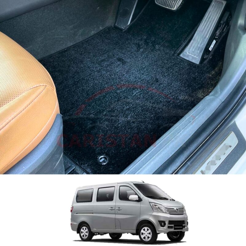 Changan Karvaan Premium Carpet Floor Mats Jet Black Changan Karvaan Premium Carpet Floor Mats Jet Black