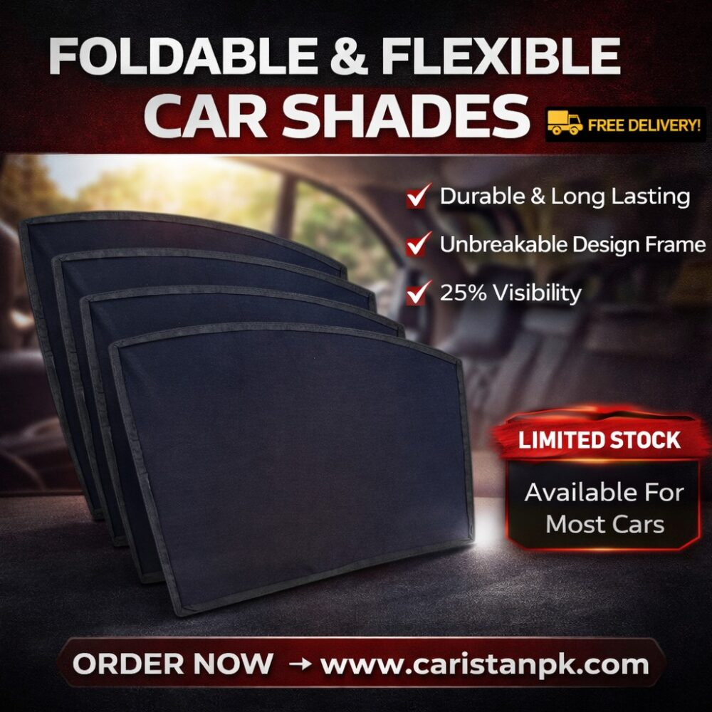 Foldable & Flexible Sunshades Available For Most Cars In Pakistan