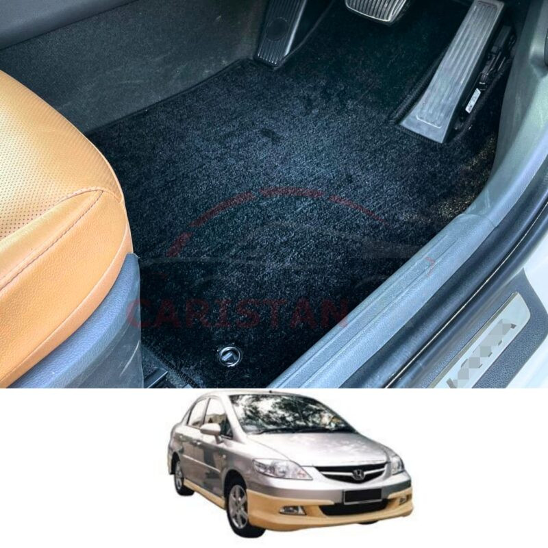 Honda City Premium Carpet Floor Mats Jet Black 2007-08 Honda City Premium Carpet Floor Mats Jet Black 2007-08