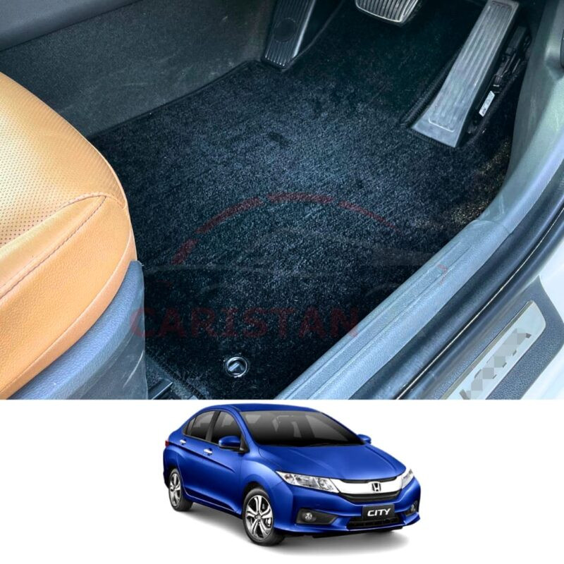 Honda City Premium Carpet Floor Mats Jet Black 2022 Model & Onwards Honda City Premium Carpet Floor Mats Jet Black 2022 Model & Onwards