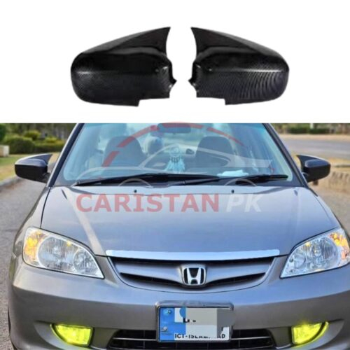 Honda Civic Batman Style Side Mirror Cover Carbon Fiber 2001-05