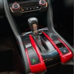 Honda Civic Inner Gear Trim U Shape Carbon Fiber 2016-21