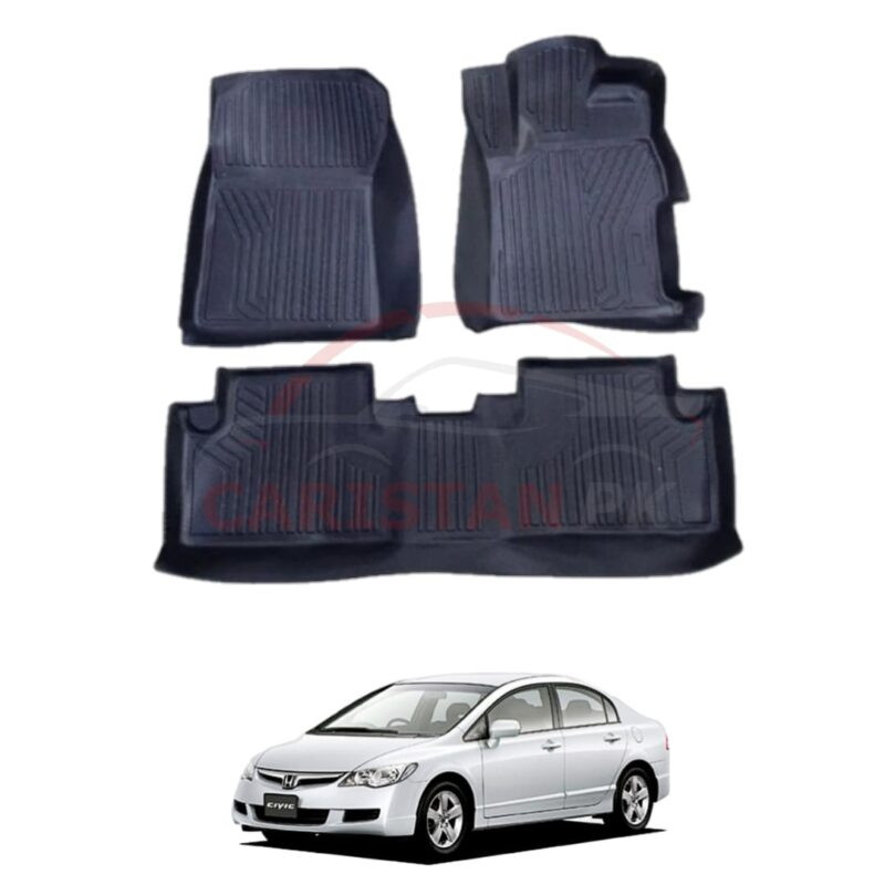 Honda Civic Reborn Premium TPE Car Mats Honda Civic Reborn Premium TRP 5D Floor Mats