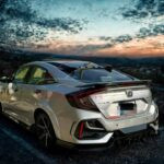 Honda Civic Roof Spoiler ABS Plastic Matte Black 2016-21 Model 2 Honda Civic Roof Spoiler ABS Plastic Matte Black 2016-21 Model 2