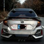 Honda Civic Roof Spoiler ABS Plastic Matte Black 2016-21 Model 3 Honda Civic Roof Spoiler ABS Plastic Matte Black 2016-21 Model 3