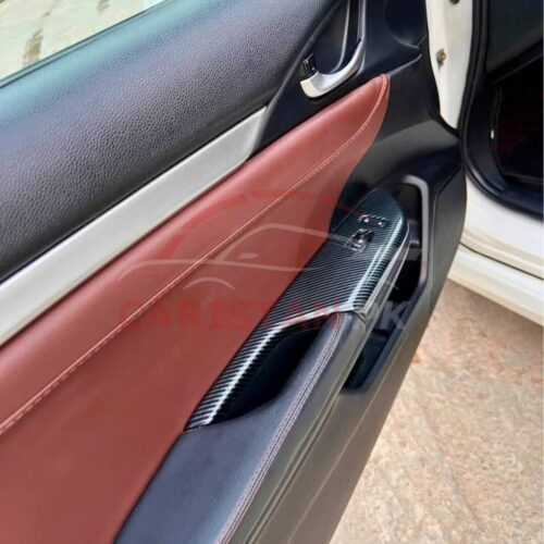 Honda Civic X Carbon Fiber Door Panel Trims 2016-21 2