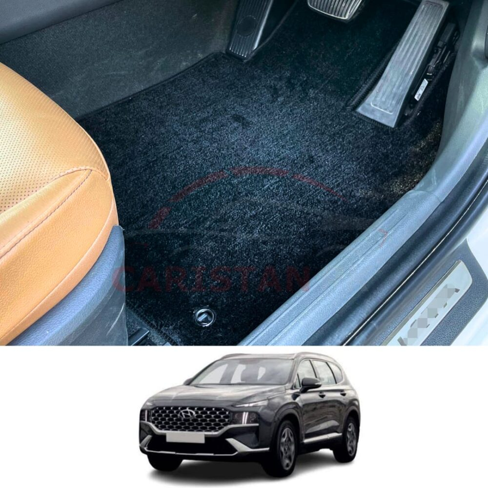 Hyundai Santa Fe Premium Carpet Floor Mats Jet Black