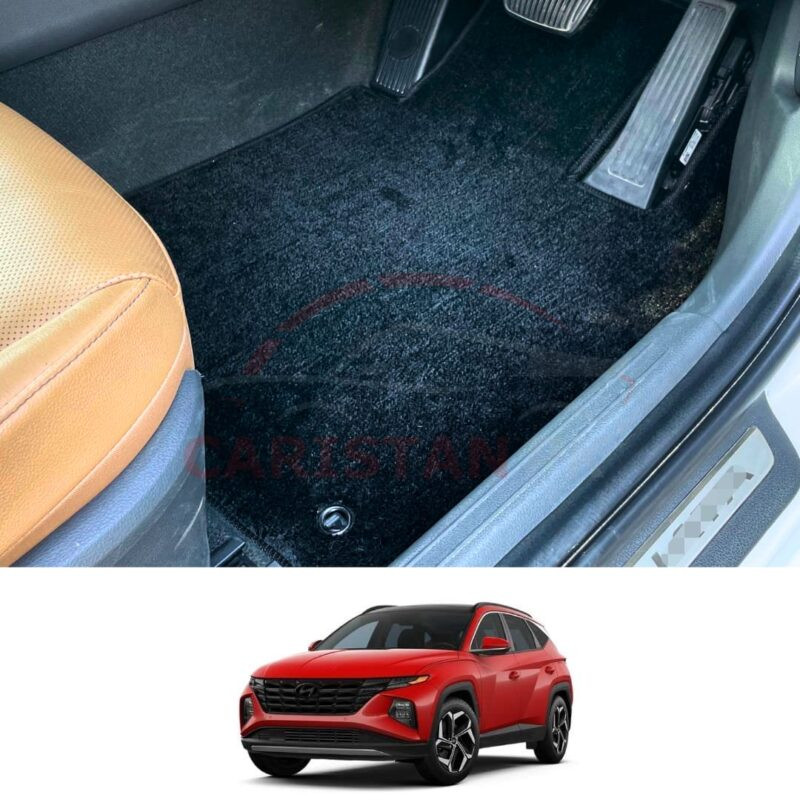 Hyundai Tucson Facelift Premium Carpet Floor Mats Jet Black Hyundai Tucson Facelift Premium Carpet Floor Mats Jet Black