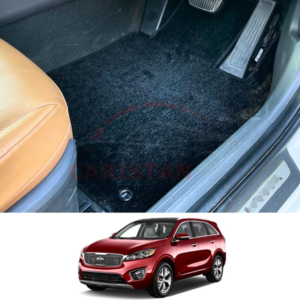 KIA Sorento Premium Carpet Floor Mats Jet Black