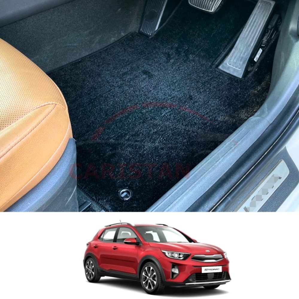 KIA Stonic Premium Carpet Floor Mats Jet Black
