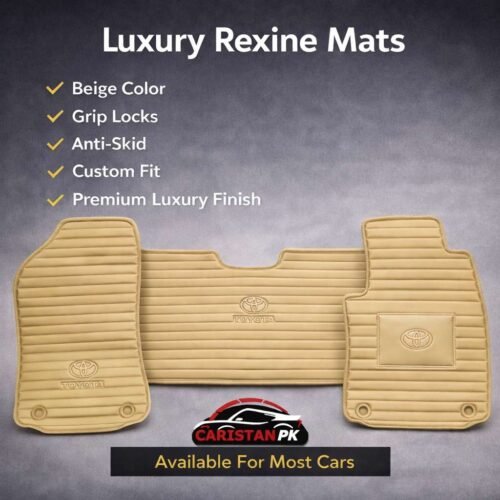 Premium Luxury Rexine Mats Beige Available For Most Cars