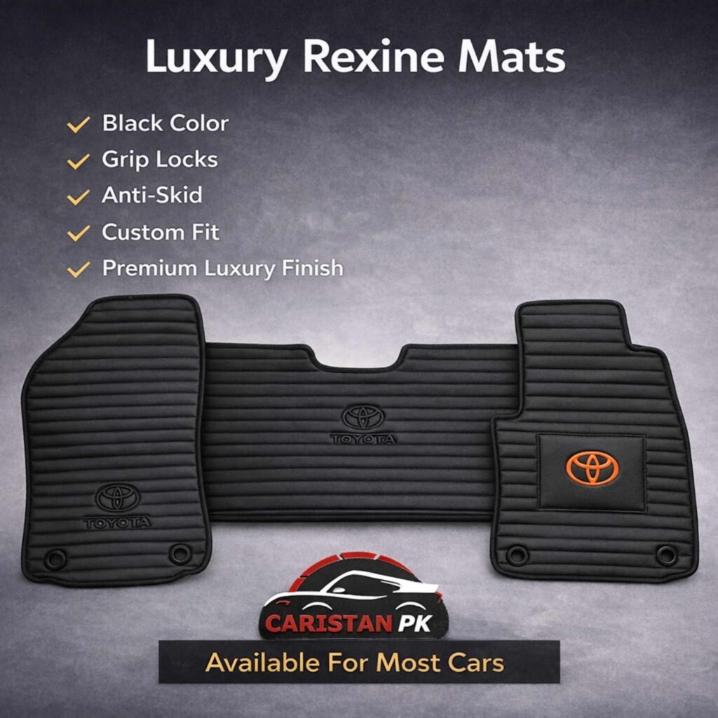 Premium Luxury Rexine Mats Black Available For Most Cars