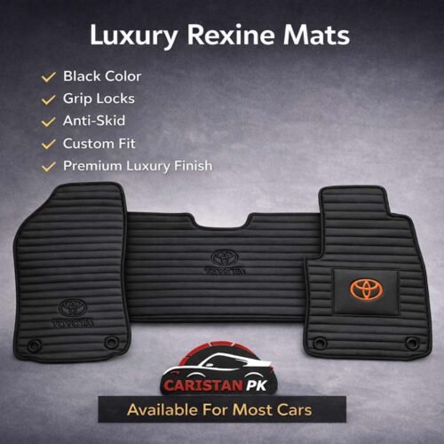 Premium Luxury Rexine Mats Black Available For Most Cars