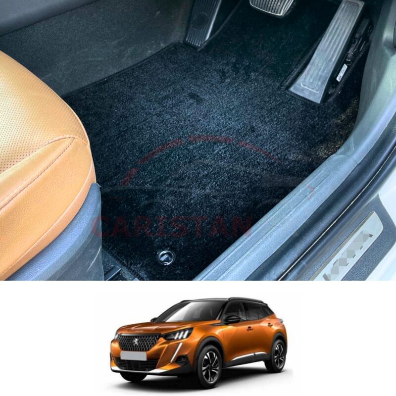 Peugeot 2008 Active Premium Carpet Floor Mats Jet Black