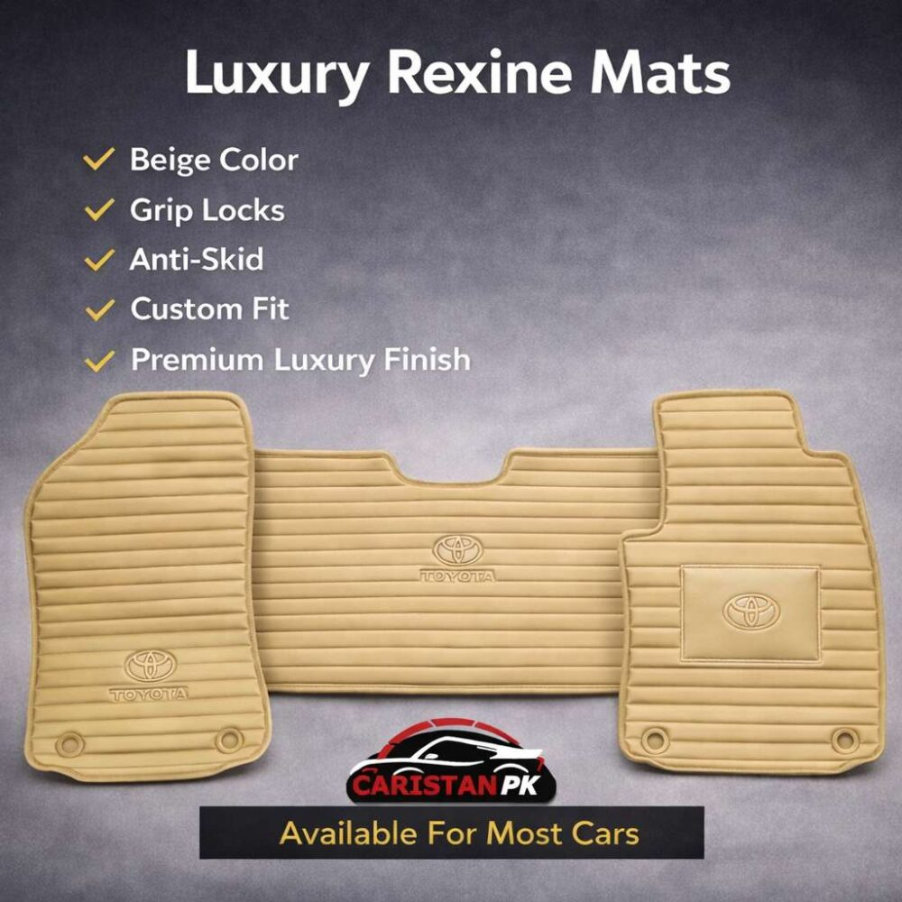 Premium Luxury Rexine Mats Beige Available For Most Cars