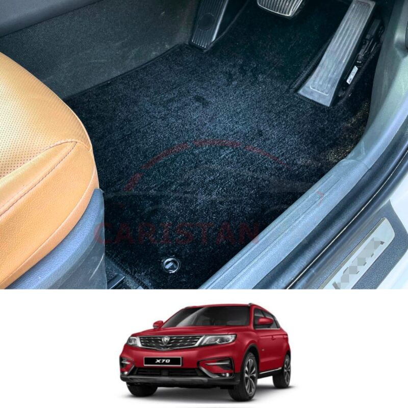 Proton X70 Premium Carpet Floor Mats Jet Black Proton X70 Premium Carpet Floor Mats Jet Black