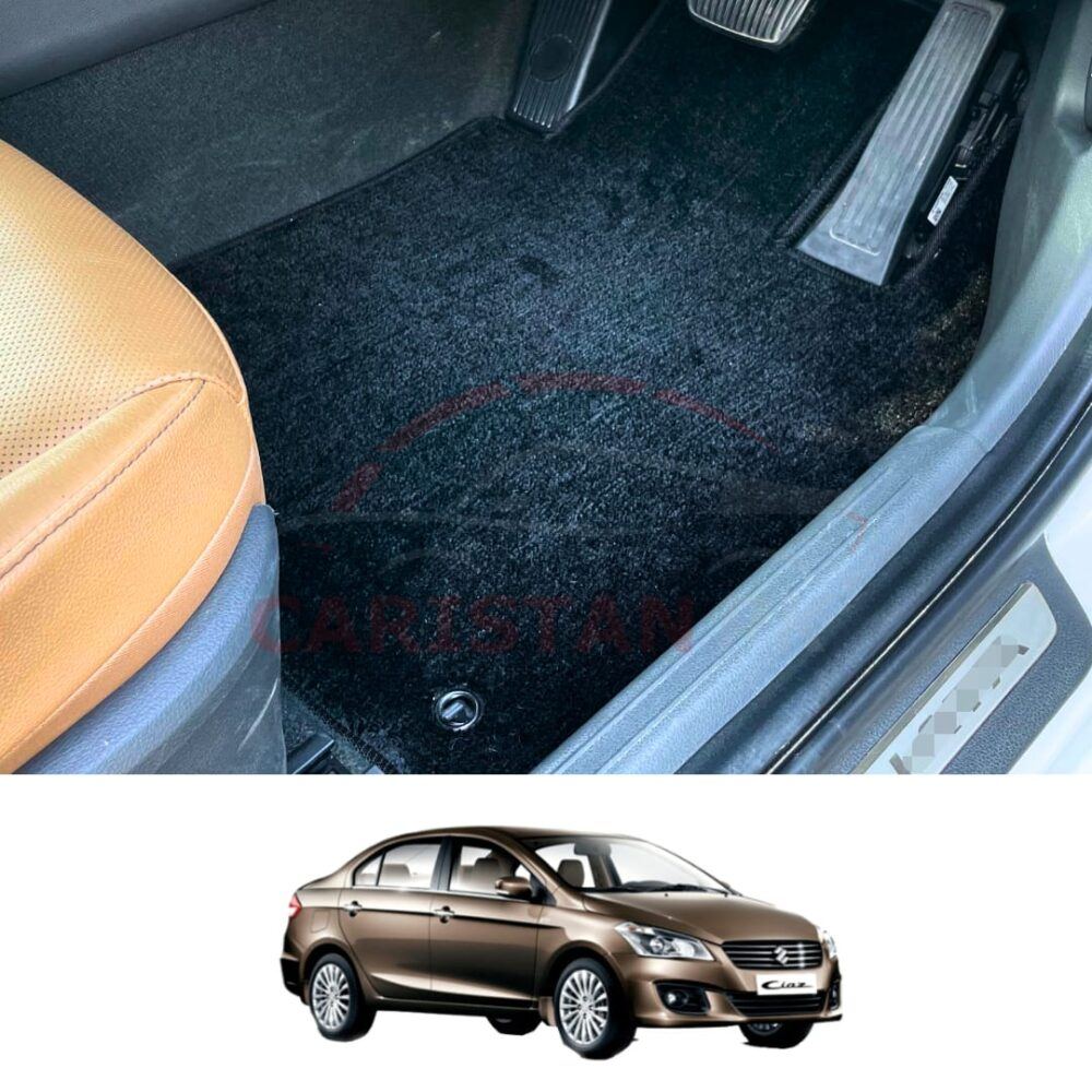 Suzuki Ciaz Premium Carpet Floor Mats Jet Black