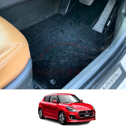 Suzuki Swift Premium Carpet Floor Mats Jet Black 2022 Model