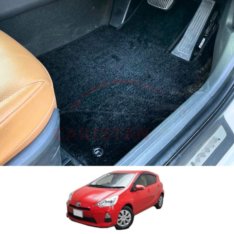 Toyota Aqua Premium Carpet Floor Mats Jet Black 2011-16