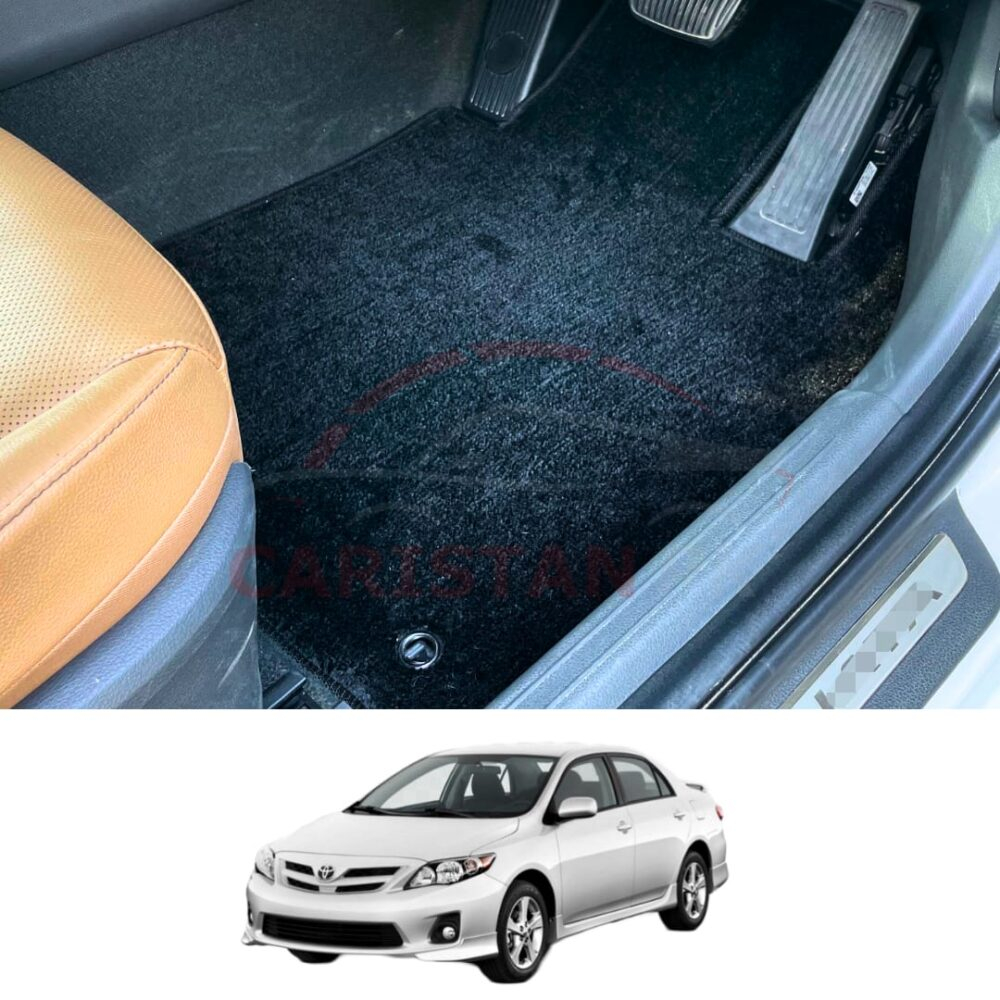 Toyota Corolla Premium Carpet Floor Mats Jet Black 2011-13
