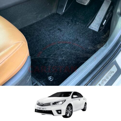 Toyota Corolla Premium Carpet Floor Mats Jet Black 2014-16