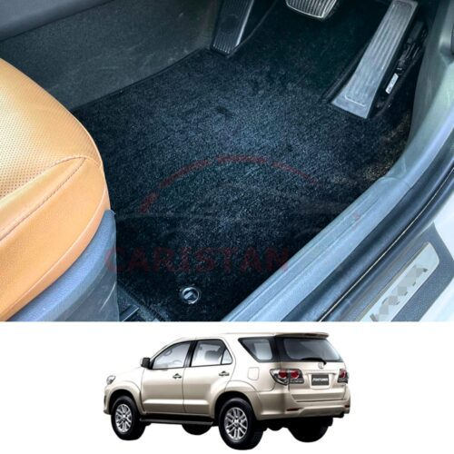 Toyota Fortuner Premium Carpet Floor Mats Jet Black 2005-15