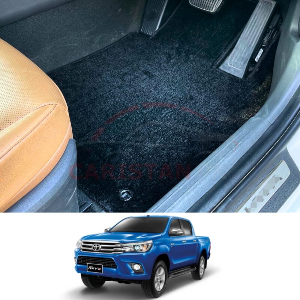 Toyota Hilux Revo Premium Carpet Floor Mats Jet Black