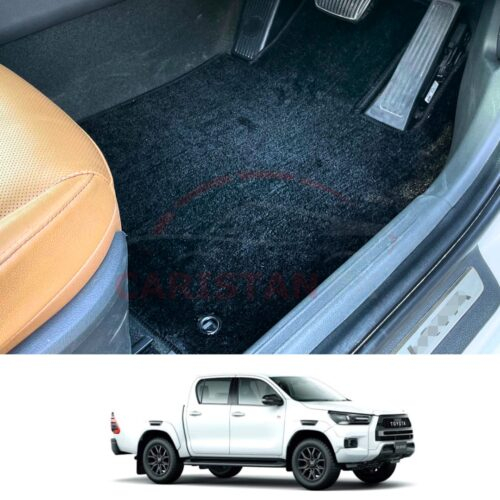 Toyota Hilux Revo Rocco Premium Carpet Floor Mats Jet Black
