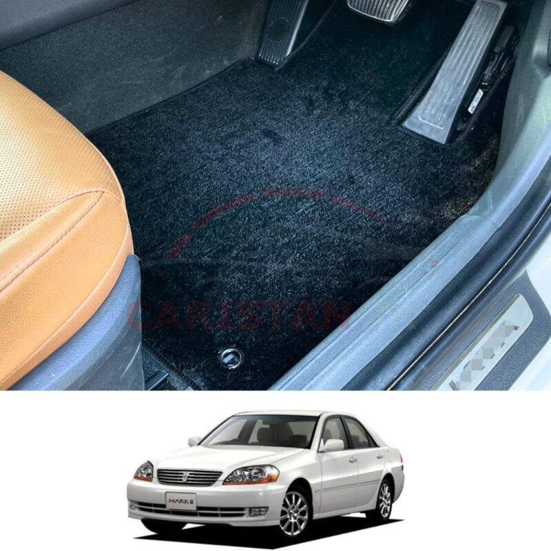 Toyota Mark 2 Premium Carpet Floor Mats Jet Black Toyota Mark 2 Premium Carpet Floor Mats Jet Black