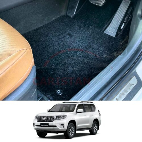 Toyota Prado Premium Carpet Floor Mats Jet Black 2010-21