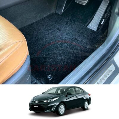 Toyota Yaris Premium Carpet Floor Mats Jet Black