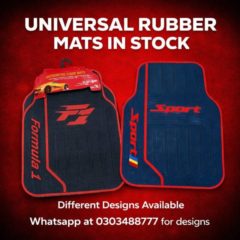 Universal Premium Rubber Silicone Car Floor Mats