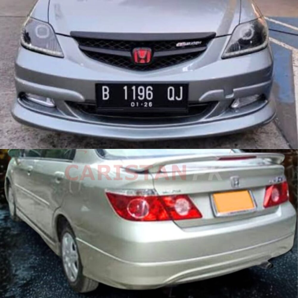 Unpainted Honda City Body Kit Fiber Glass 2 Piece 2004-08 3 Unpainted Honda City Body Kit Fiber Glass 2 Piece 2004-08 3
